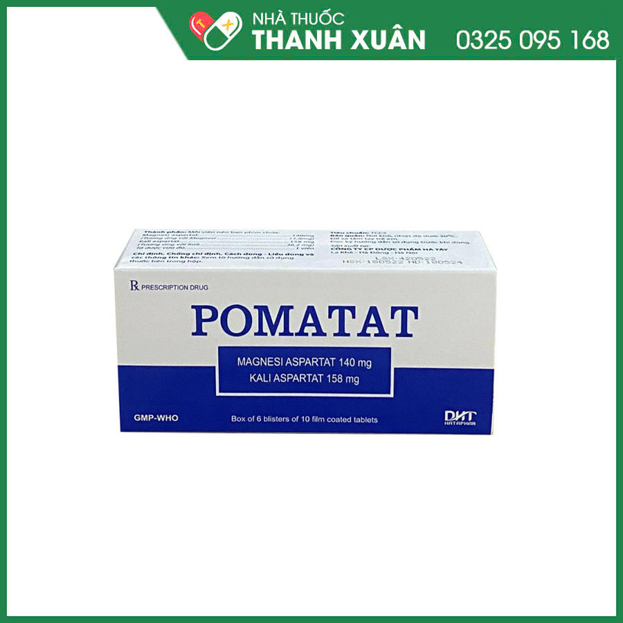 Pomatat thuốc điều trị đau thắt ngực, nhồi máu cơ tim cấp, loạn nhịp tim, cao huyết áp